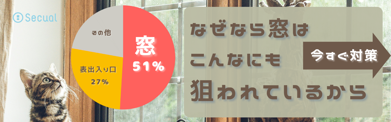 なぜなら窓はこんなにも狙われているから　今すぐ対策！