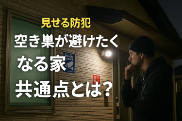 防犯は“見せる時代”へ！空き巣が避けたくなる家の共通点