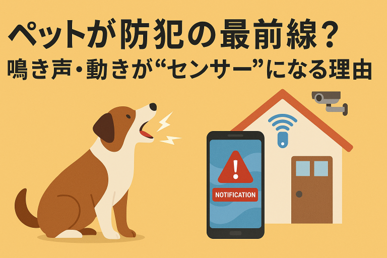 ペットが防犯の最前線？ 鳴き声・動きが“センサー”になる理由と活用法