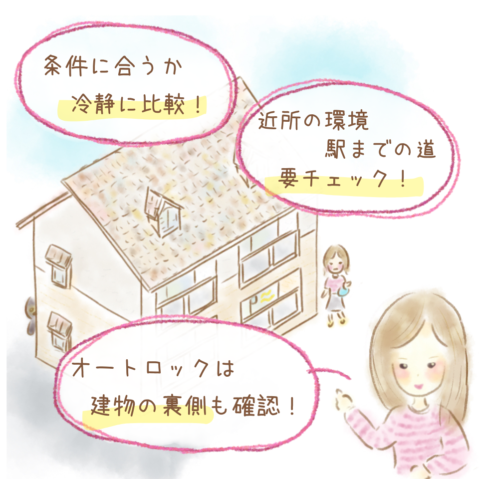 お部屋選びのチェックポイント