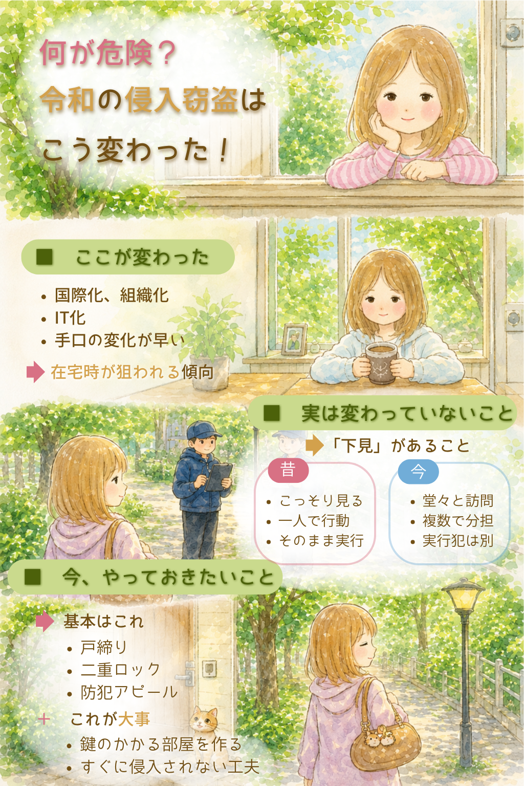 令和の侵入窃盗 気を付けるべきポイントはこれ